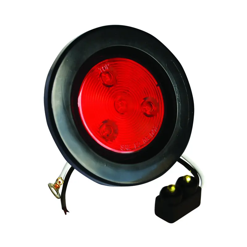2-1/2" Red Round Clearance/Marker Led Light With 4 Leds And Red Lens | F235159 1