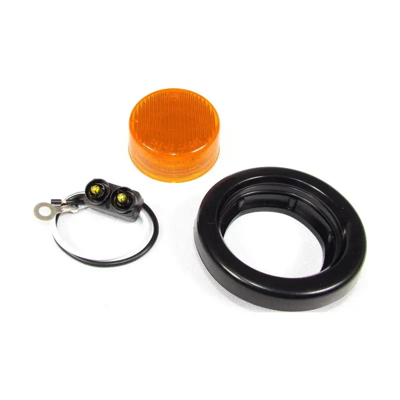 2" Amber Round Clearance/Marker Led Light With 10 Leds And Amber Lens | F235237 1
