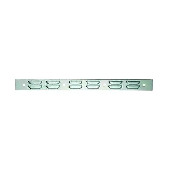 2" X 24" Mud Flap Chrome Top Plate (Louver) With Bolt Thru Studs | F247598 1