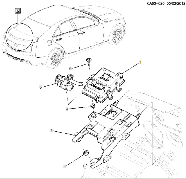 23488119 New Oem Chassis Control Module 2013-2018 Cadillac Ats Chevrolet Camaro 1