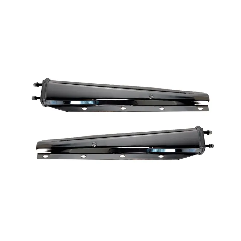 30" Chrome Spring Loaded Mud Flap Hanger Pair - 2.5" Bolt Spacing | F245691 1