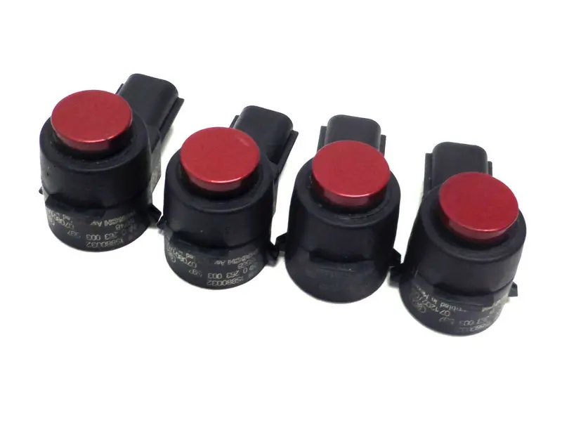 4 Parking Assist Bumper Sensor Red Tip Escalade Silverado Sierra Tahoe Yukon 1