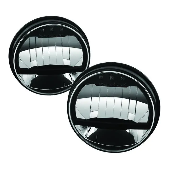 7" Round Full Led Headlight High / Low Beams With Reflector 1