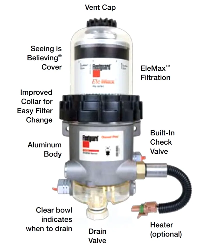 All In One Fuel Filter Water Separator And Fuel Heater Fleetguard Fh236 Series 1