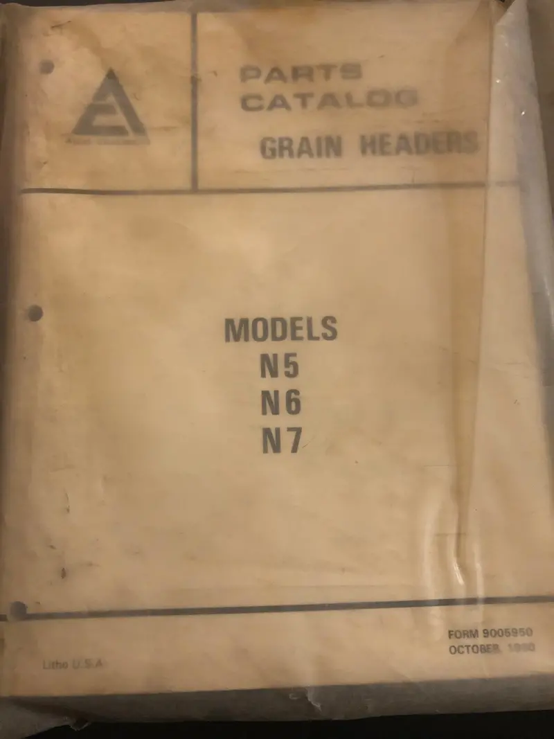 Allis-Chalmers _ Grain Heads Models N5, N6 & N7 _ Parts Catalog 1