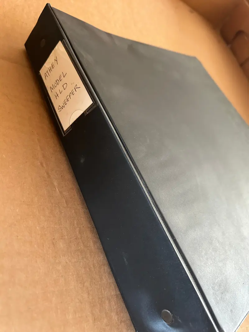 Athey _ Model Hld Street Sweeper Manuals Binder 1