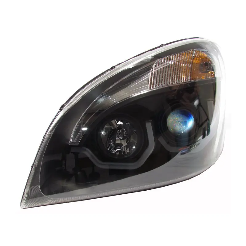 Black Housing Projector Headlight For Freightliner Cascadia - Driver Side 1