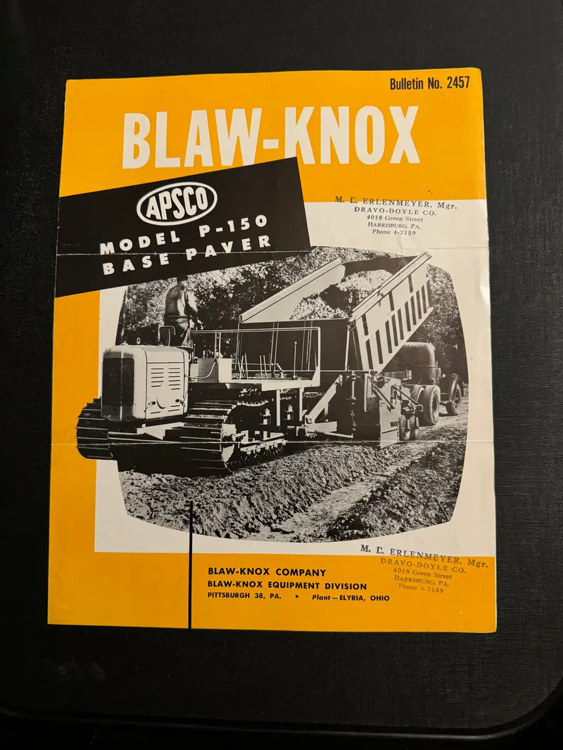 Blaw-Knox _ Model P-150 Base Paver 1