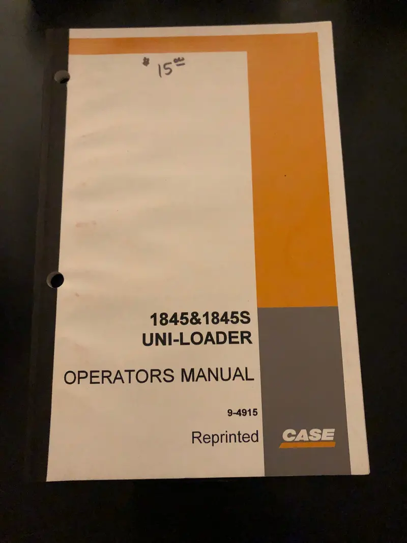 Case _ 1845 & 1845S Uni-Loader _ Operator’S Manual 1
