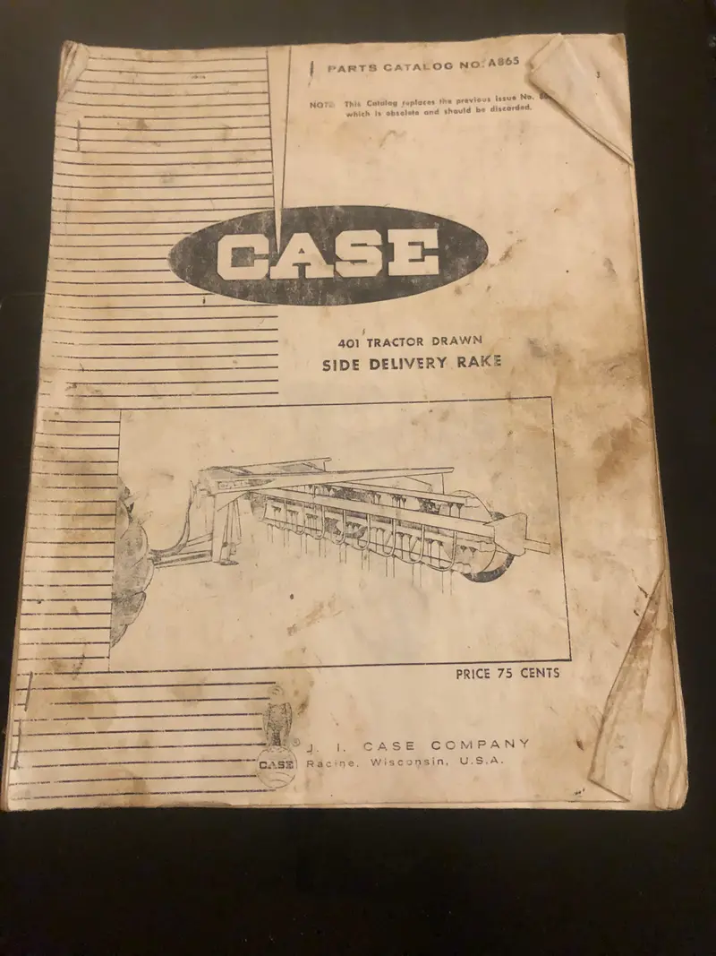 Case _ 401 Tractor Drawn Delivery Rake _ Parts Catalog 1