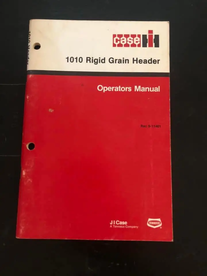 Case Ih _ 1010 Ridge Grain Header _ Operator’S Manual 1