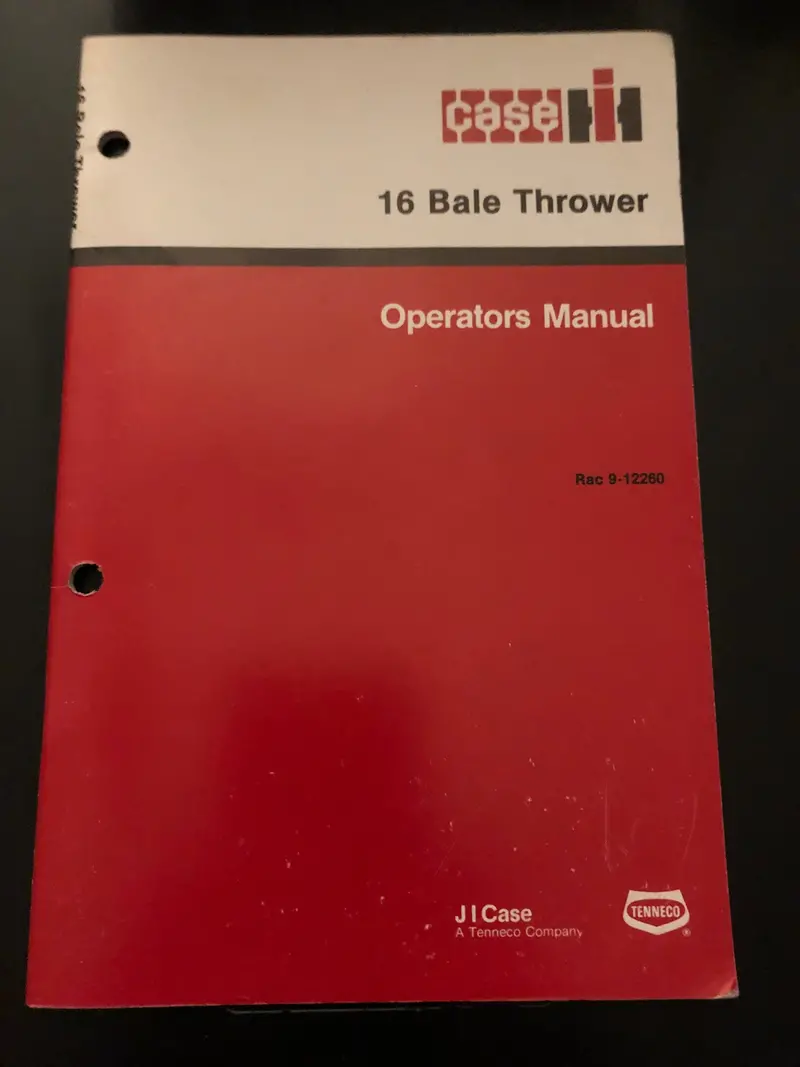 Case Ih _ 16 Bake Thrower _ Operator’S Manual 1
