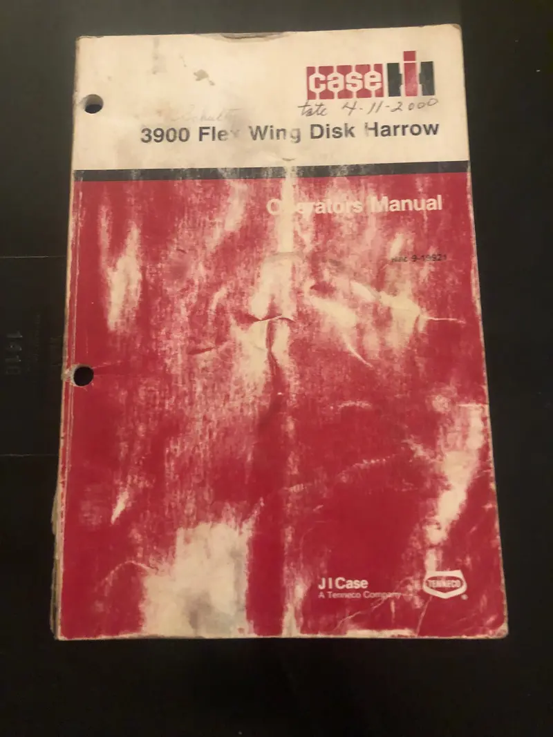 Case Ih _ 3900 Flex Wing Disk Harrow _ Operator’S Manual 1