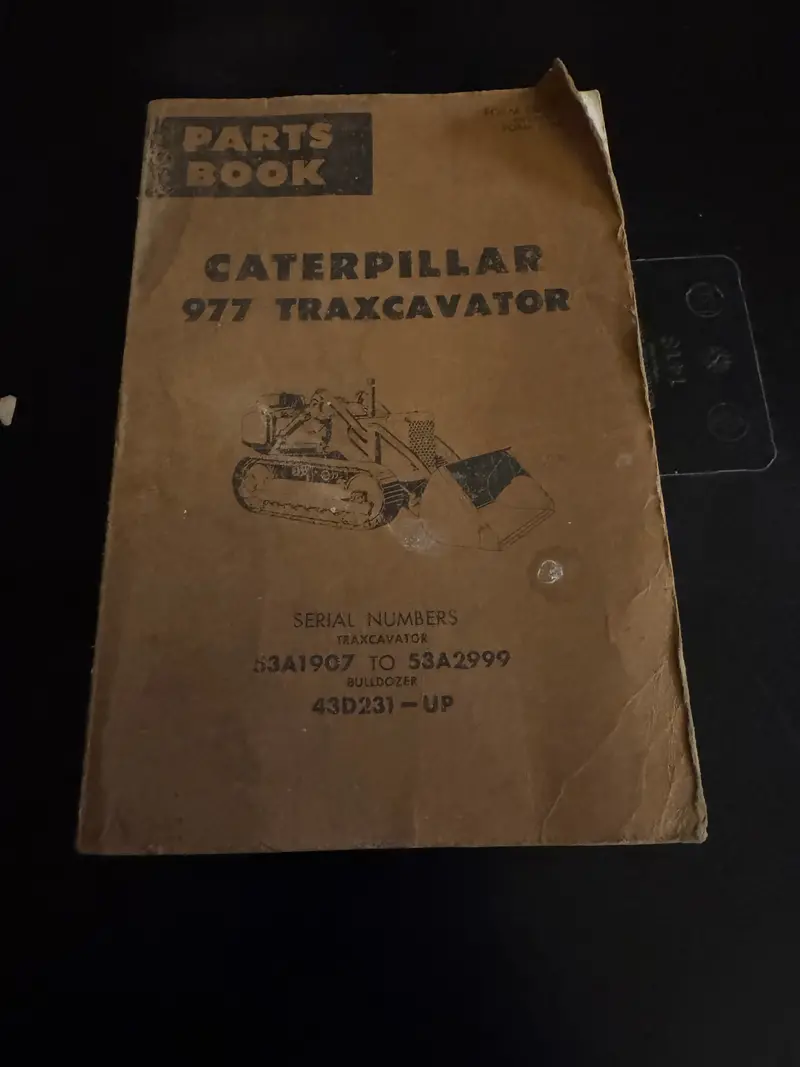 Caterpillar _ 977 Traxcavator _ Parts Book 1