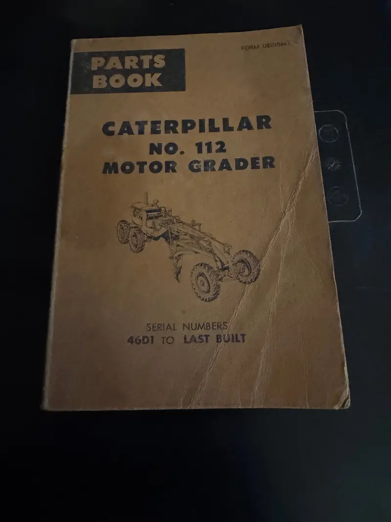 Caterpillar _  No. 112 Motor Grader _ Parts Book 1