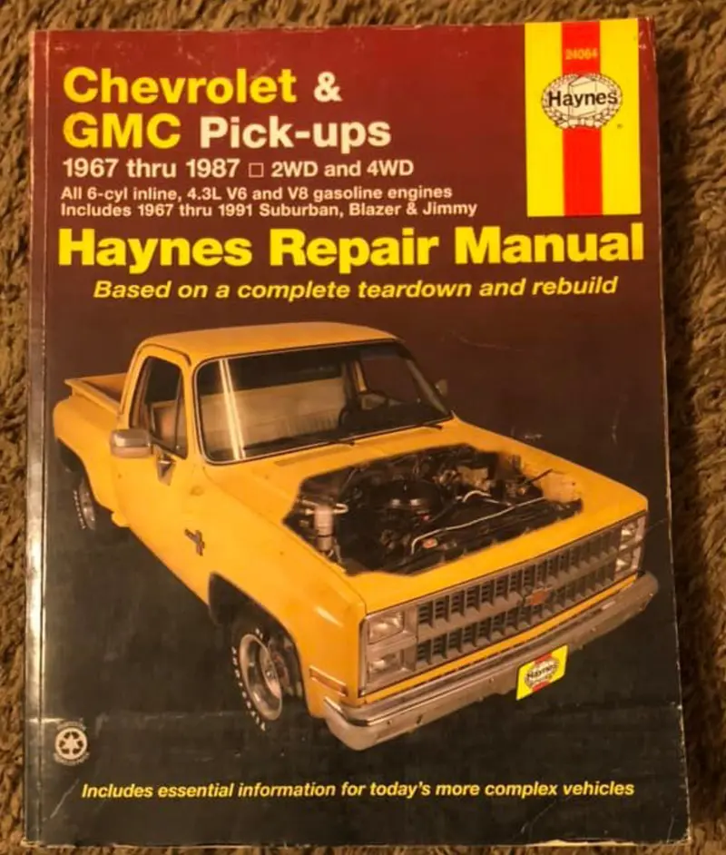 Chevrolet & Gmc Pick-Ups 1967 Thru 1987 Haynes Repair Manual 1
