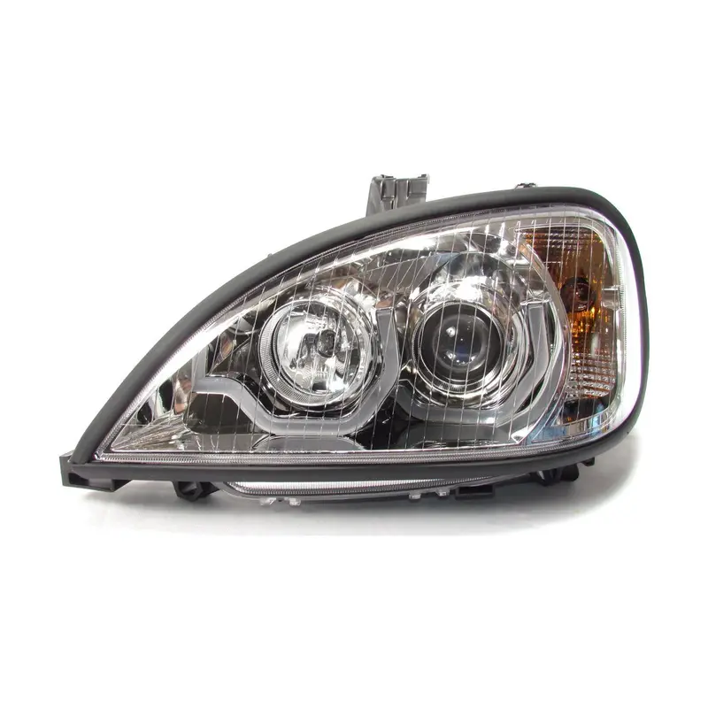Chrome Housing Projector Headlight With Led Light Bar For Freightliner Columbia - Driver Side | F236801 1