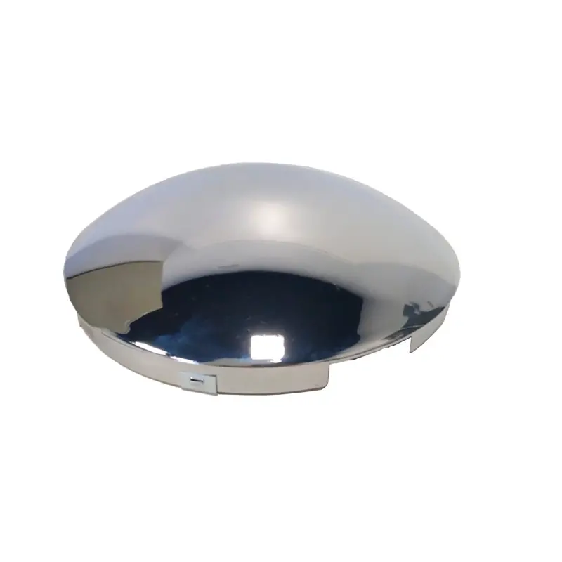 Chrome Steel Front Dome Style Hub Cap | 4 Notch Cut Out | F245696 1