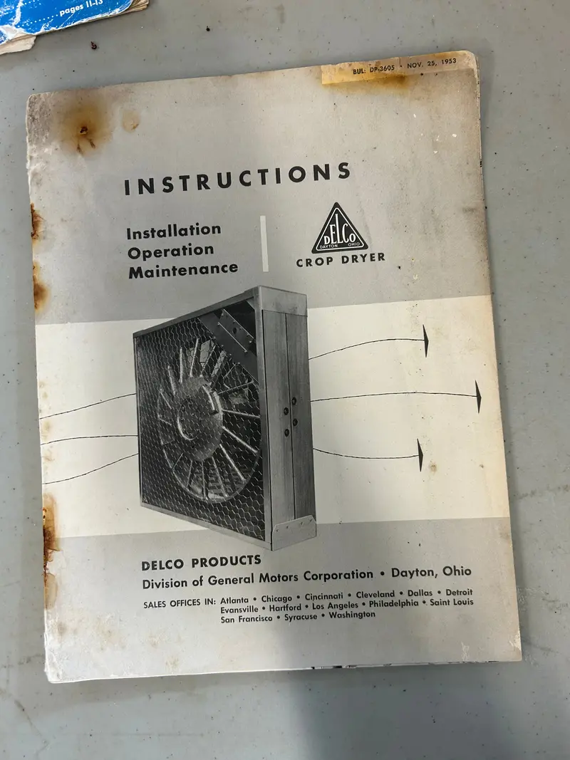 Delco _ Crop Dryer _ Installation, Operation & Maintenance 1