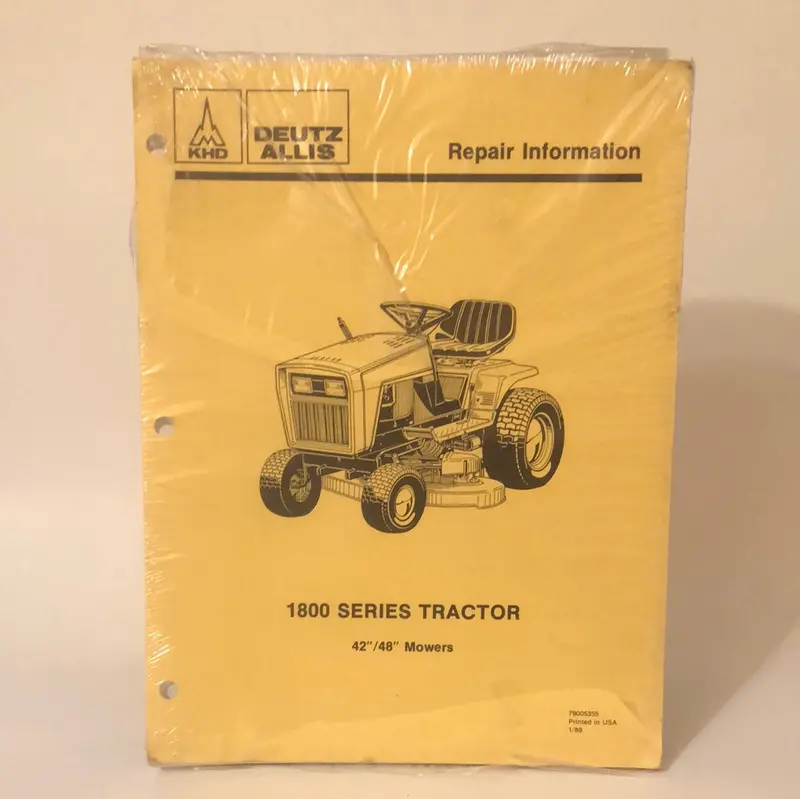 Deutz Allis 1800 Series Tractor 42"/48" Mowers - Repair Information 1