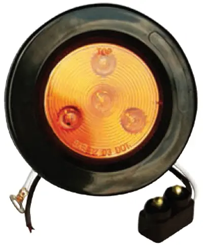 F235235 | Amber, 2.5" Dia. 4 Led Sealed 1