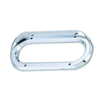 F235338 | Oval Bezel With Visor Chrome 1