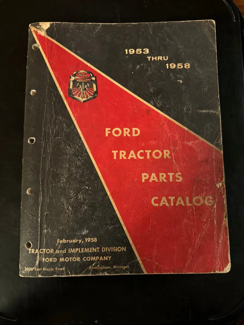 Ford _ 1953 Thru 1958 Ford Tractor _ Parts Catalog 1
