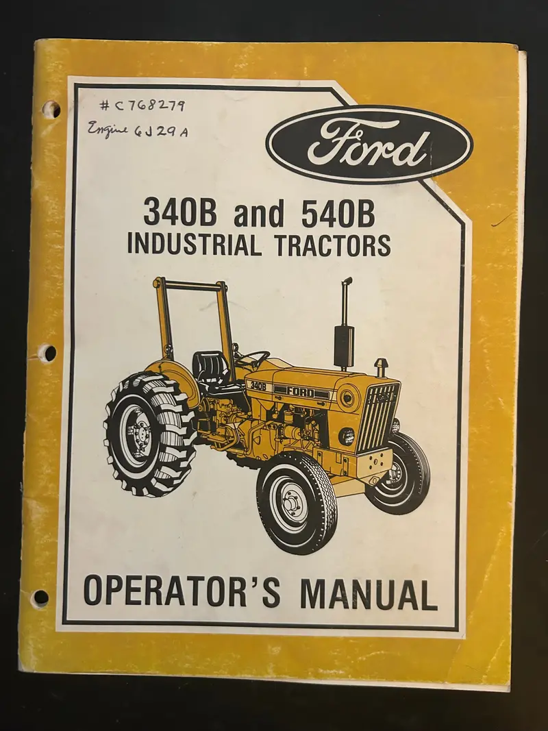 Ford _ 340B & 540B Industrial Tractors _ Operator’S Manual 1