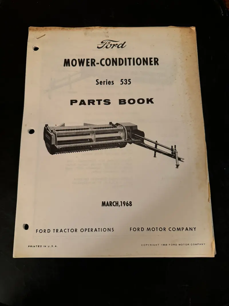 Ford _ Mower-Conditioner Series 535 _ Parts Book 1