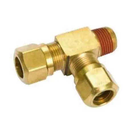 Fortpro Nylon Tubing Air Brake Male Run Tee - D.O.T. - 3/8" Size X 1/4 Thread | F229053 1