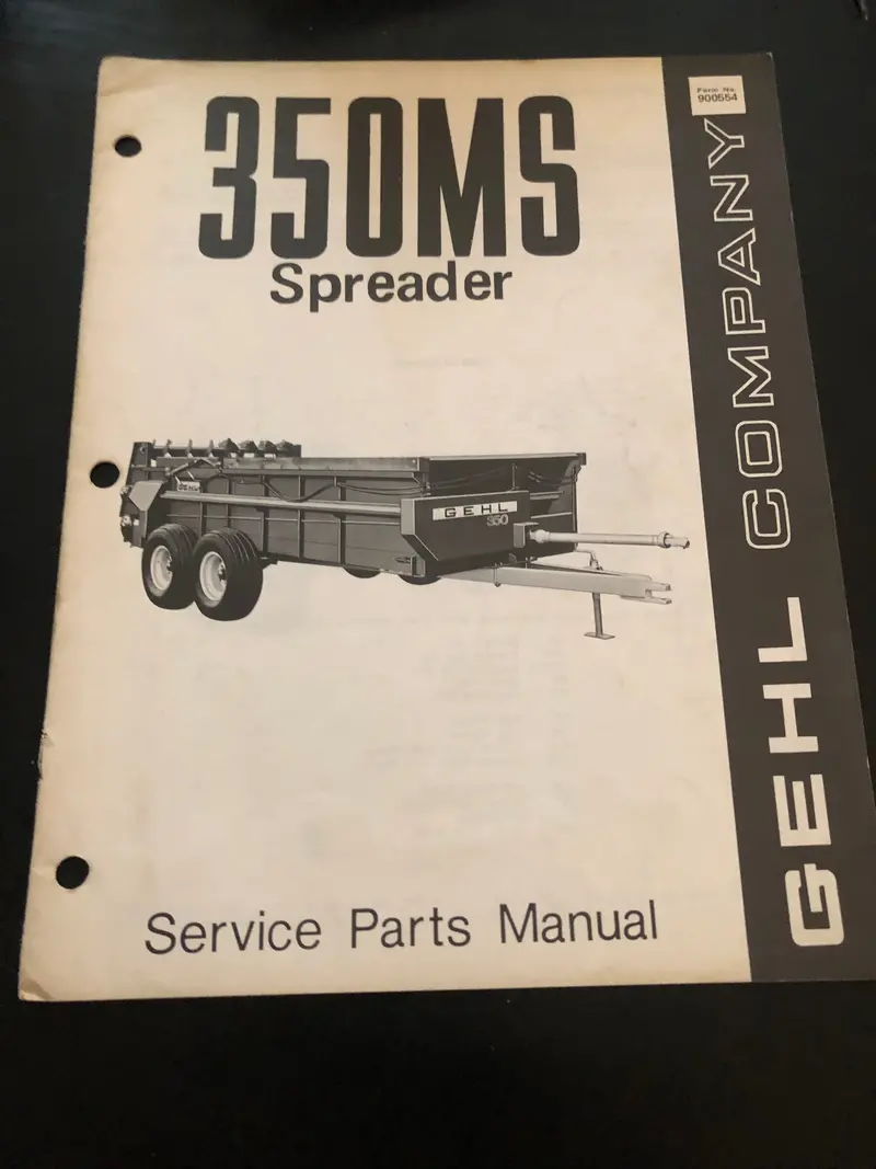 Gehl _ 350Ms Spreader _ Service Parts Manual 1