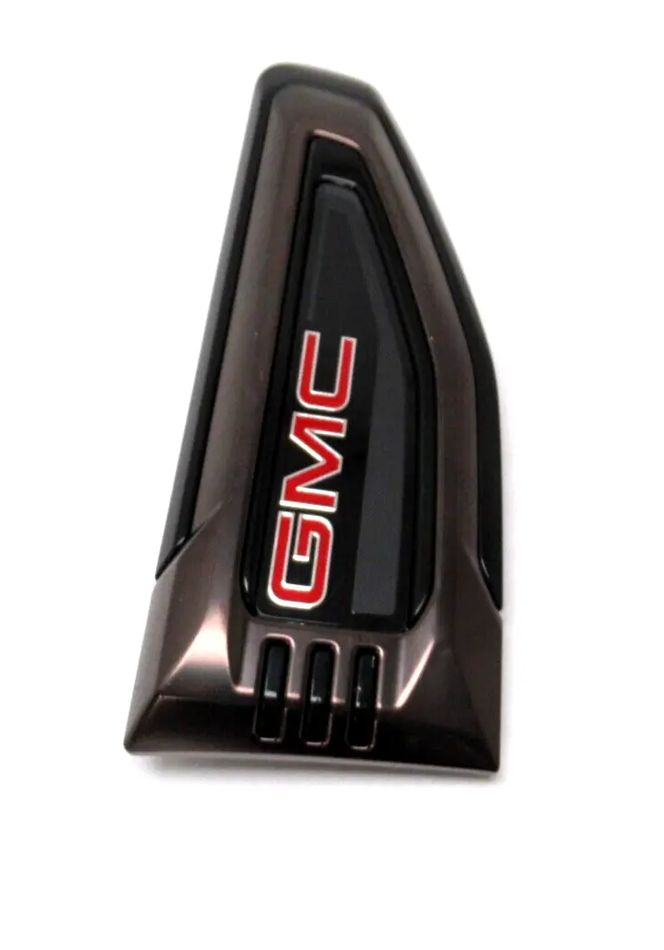 Gmc Red Latters Fender Vent Emblem Left Side 85532991 2021-23 Gmc Yukon Yukon Xl 1