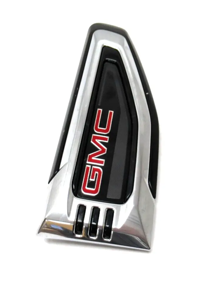 Gmc Red Latters Fender Vent Emblem Right Side 84956290 2021 Gmc Yukon Yukon Xl 1