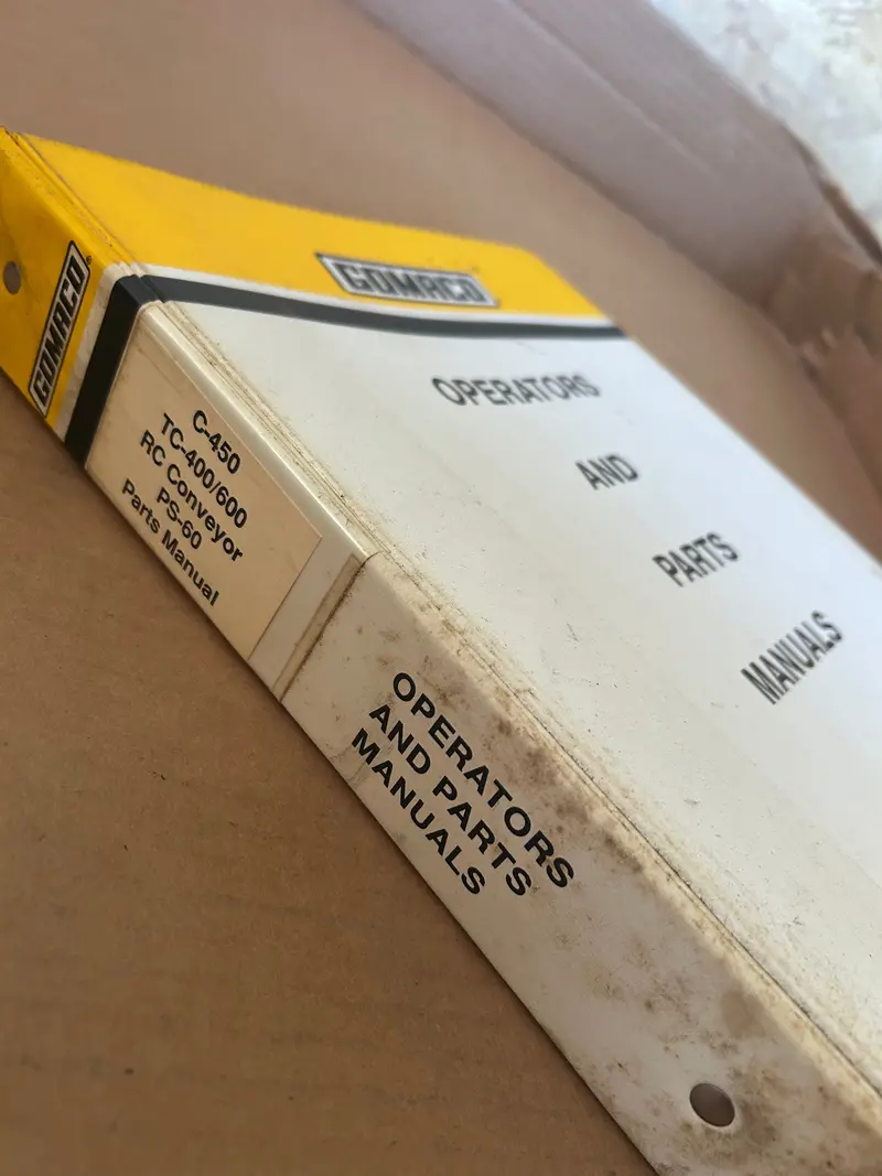 Gomaco _ C-450, Tc 400 / 600, Rc Conveyor & Ps-60 _ Parts Manual 1