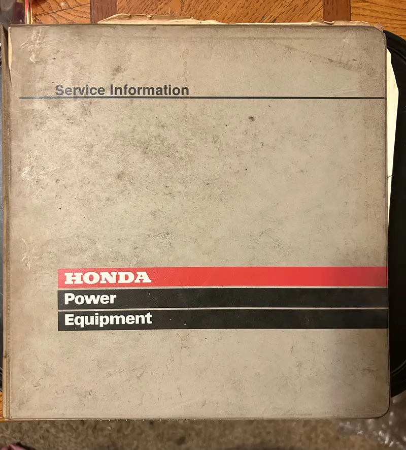 Honda Power Equipment Service Bulletins Binder 1