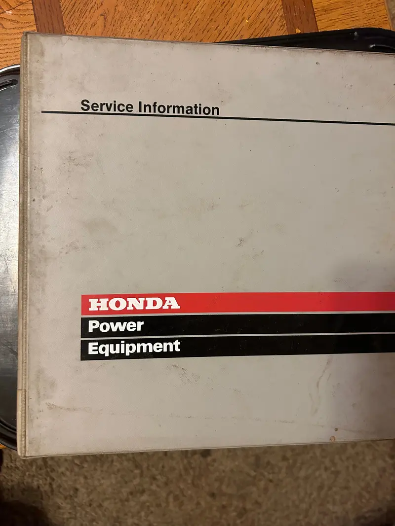 Honda Power Equipment Shop Manuals Binder #2 1