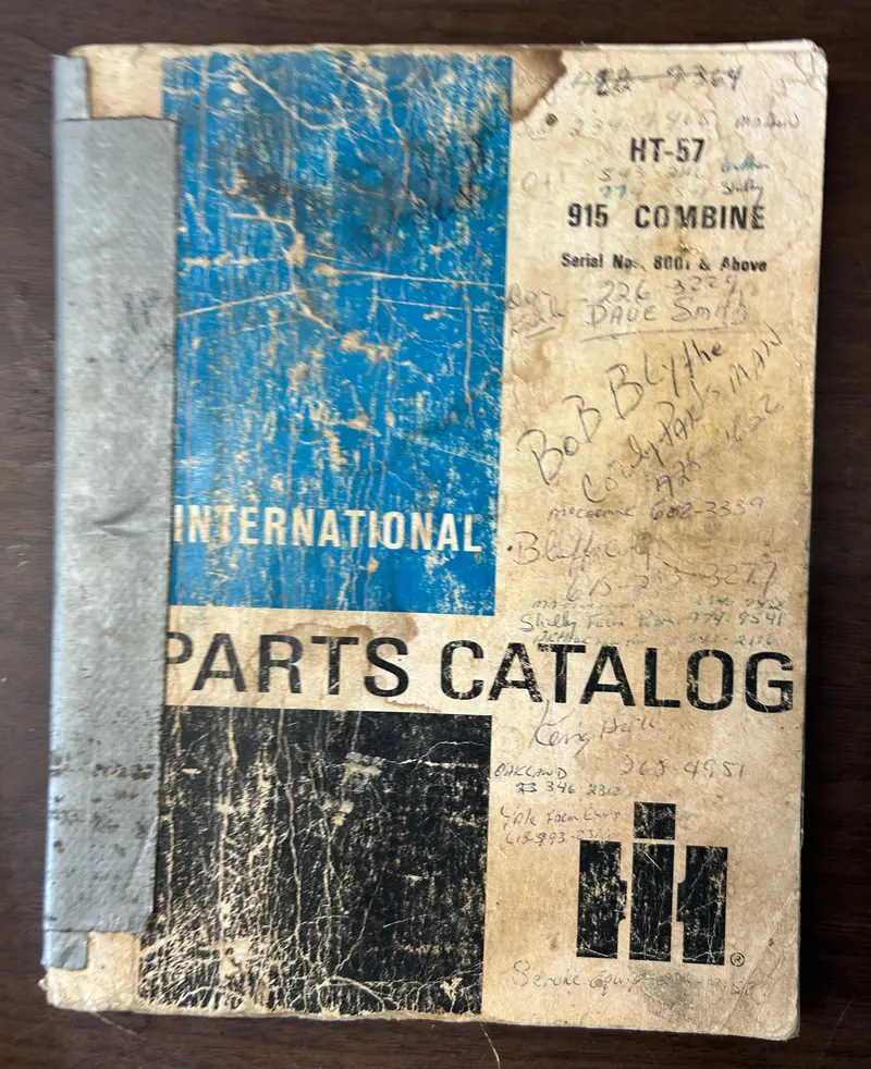 Ih _ 915 Combine Ht-57 _ Parts Catalog 1