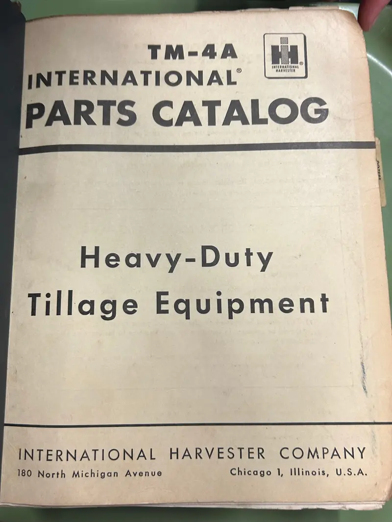 Ih _ Heavy-Duty Tillage Equipment _ Parts Catalog Tm-4A 1