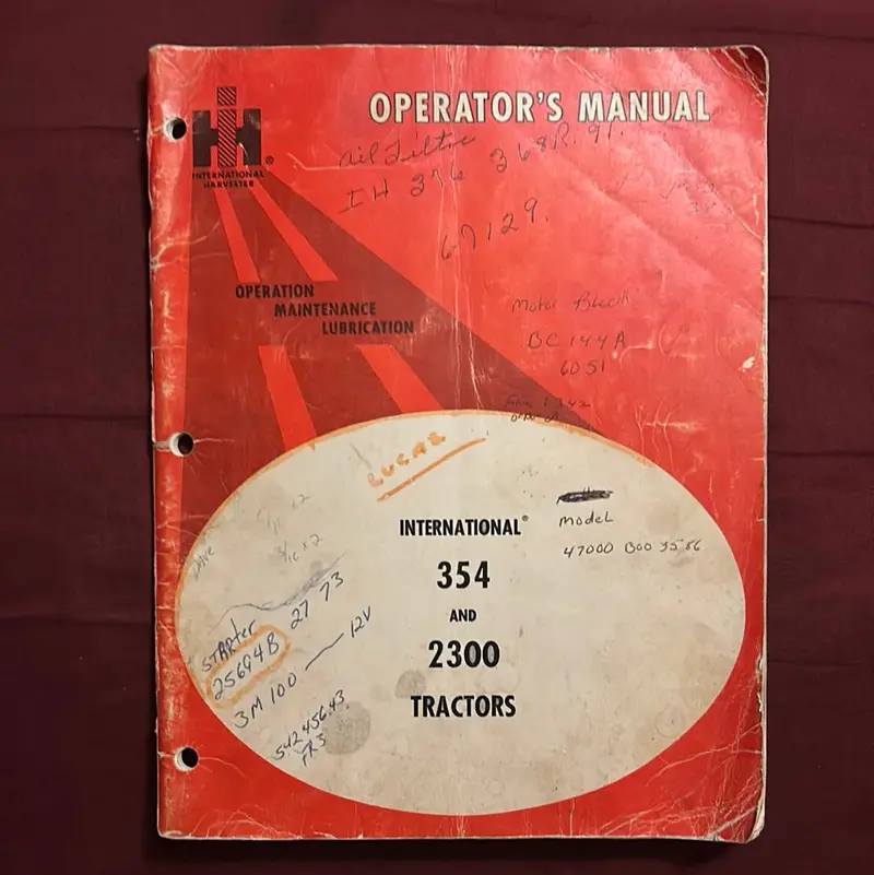 Ih _ International 353 & 2300 Tractors _ Operator’S Manual 1