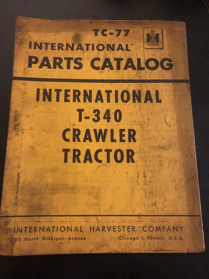 Ih _ International T-340 Crawler Tractor _ Parts Catalog 1
