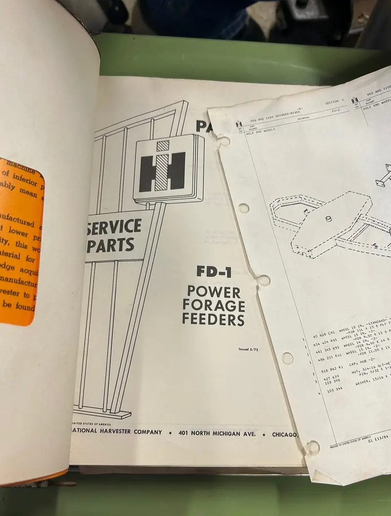 Ih _ Power Forage Feeders _ Parts Catalog Fd-1 1