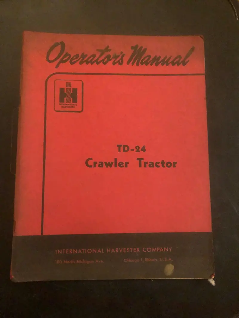 Ih _ Td -24 Crawler Tractor _ Operator’S Manual 1