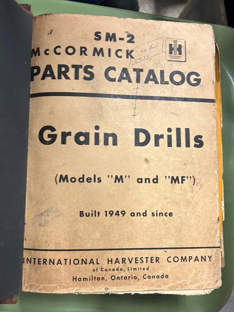 Ih Mccormick _ Grain Drills (Models M & Mf) _ Parts Catalog Sm-2 1