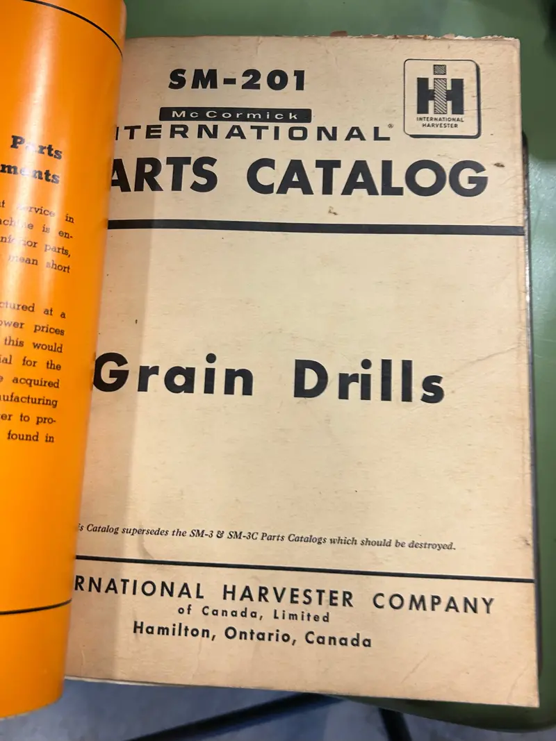 Ih Mccormick-International _ Grain Drills _ Parts Catalog Sm-201 1