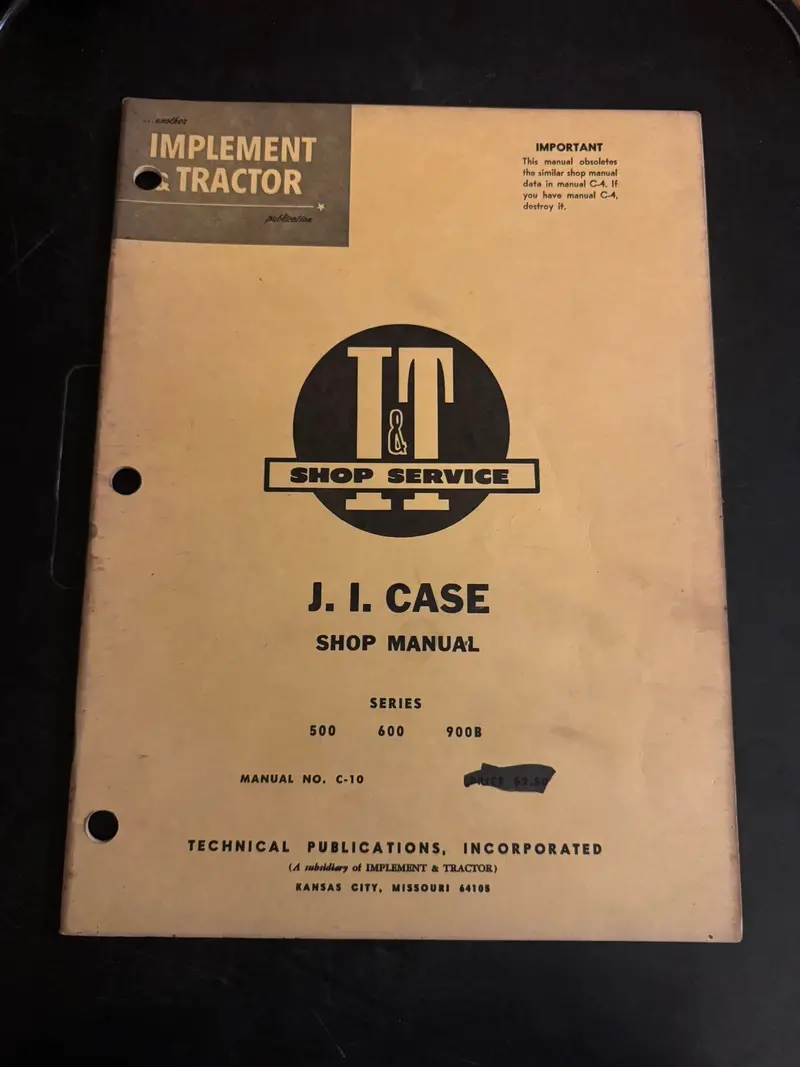 I&T _ Ji Case Series 500, 600 & 900B _ Shop Manual C-10 1