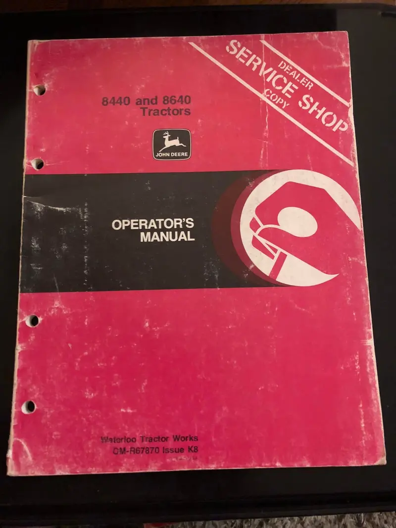 John Deere 8440 & 8640 Tractors _ Operator's Manual 1