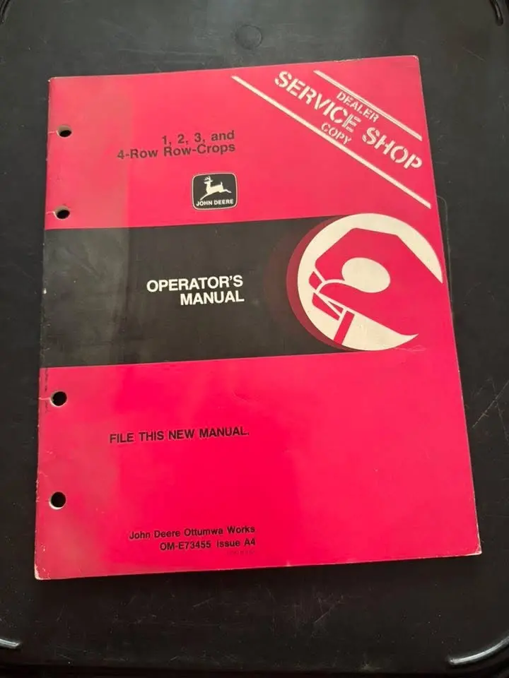 John Deere _ 1, 2, 3 & 4-Row Row-Crops _ Operator's Manual Om-E73455 A4 1