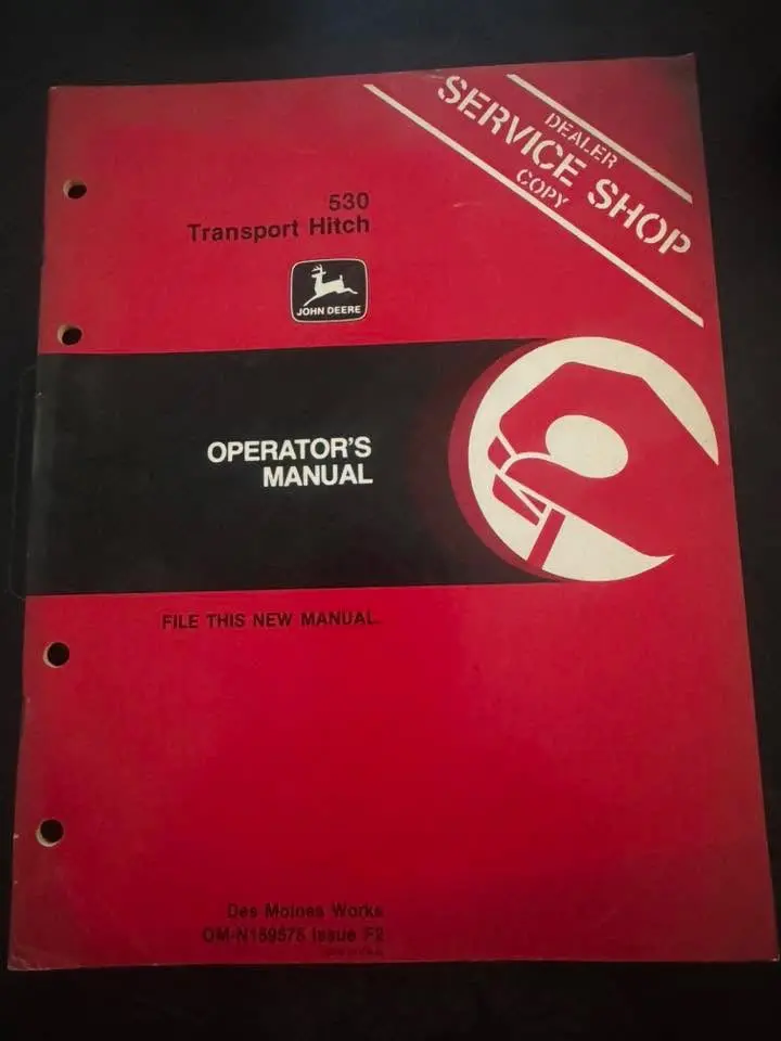 John Deere _ 530 Transport Hitch _ Operator’S Manual 1