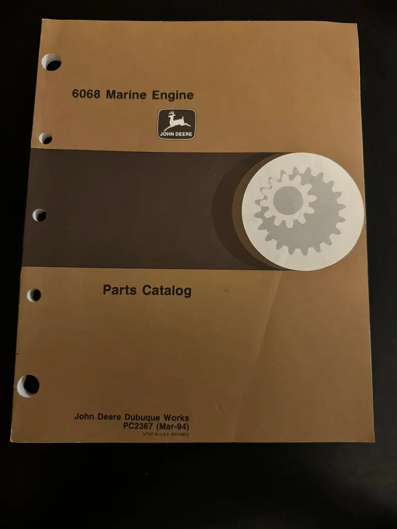 John Deere _ 6068 Marine Engine _ Parts Catalog Pc-2367 1