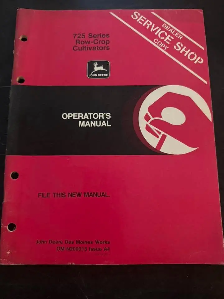 John Deere _ 725 Series Row-Crop Cultivators _ Operator's Manual 1
